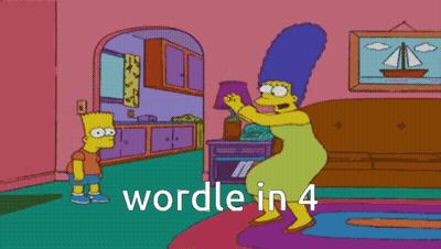 Bart And Marge Simpson Dancing Wordle GIF