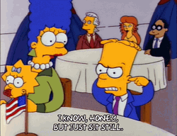Bart Ear Plugs To Avoid Hearing Marge Lecture GIF