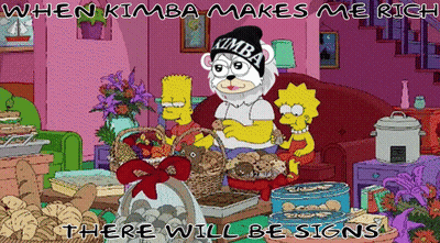 Bart Holding Basket Of Potatoes With Kimba Hat GIF