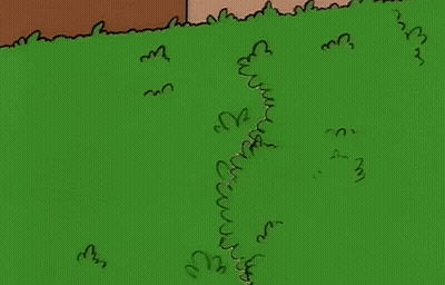 Bart Simpson And Homer Simpson Standing In Grass GIF