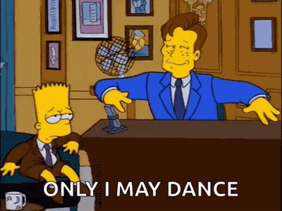 Bart Simpson Beside Man In Suit And Tie GIF