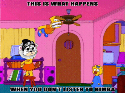 Bart Simpson Flying With Ceiling Fan Hanging GIF