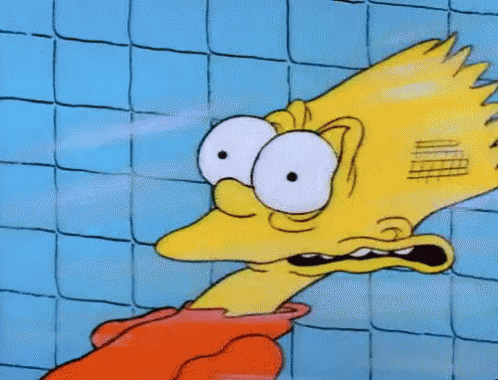 Bart Simpson From The Simpsons Has A Scar On His Head GIF