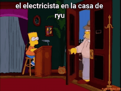 Bart Simpson Giving Speech El Electricista En La Casa De Ryu GIF
