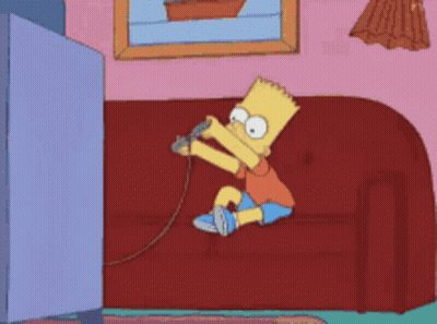 Bart Simpson Holding Microphone GIF