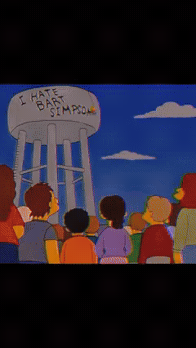Bart Simpson Holding Paper GIF
