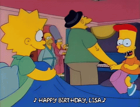 Bart Simpson Is Holding The Hand Of Lisa Simpson GIF