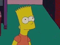 Bart Simpson Is Looking At A Cake That Says At Least You Tried GIF