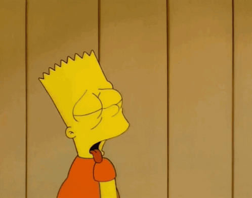 Bart Simpson Is Surrounded By Blue Birds And Says No Sale GIF