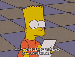 Bart Simpson Long List GIF