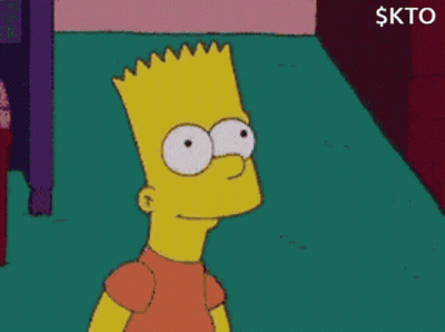 Bart Simpson Looking At Cake Saying At Least You Tried GIF