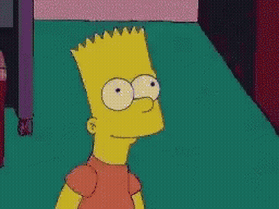 Bart Simpson Looking At Something GIF