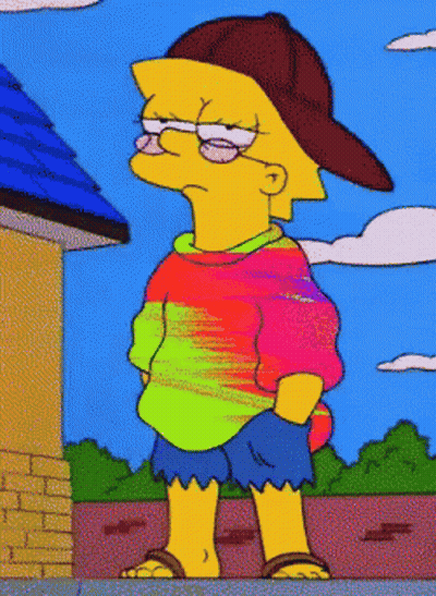 Bart Simpson Looking GIF
