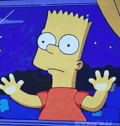 Bart Simpson Looking Out Window GIF