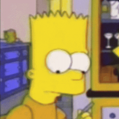 Bart Simpson Looking GIF