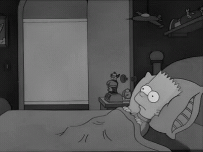 Bart Simpson Lying In Bed GIF