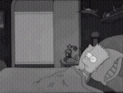 Bart Simpson Lying In Bed GIF