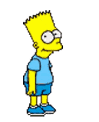 Bart Simpson Pixel Walking Funny Whistle GIF