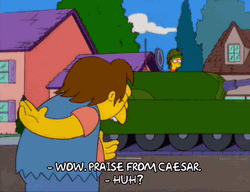Bart Simpson Riding A Tank GIF