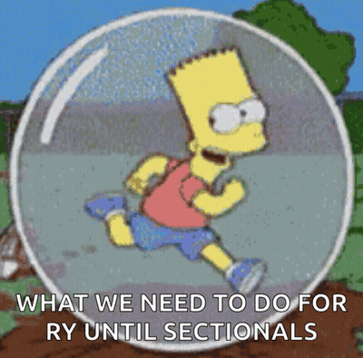 Bart Simpson Running Bubble What We Need To Do For Ry Until Sectionals GIF