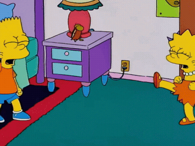 Bart Simpson Running In Bubble Saying What We Need To Do For Ry Until Sectionals GIF