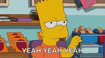 Bart Simpson Saying Yeah Yeah Yeah GIF