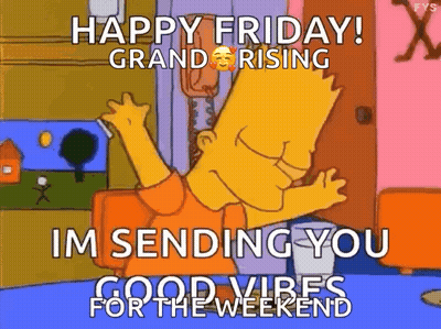 Bart Simpson Sending Good Vibes GIF