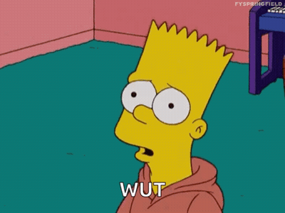Bart Simpson Sitting In Corner Saying Wut GIF