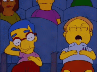 Bart Simpson Sitting In Theatre Watching Movie GIF