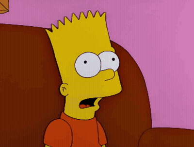 Bart Simpson Sitting On Couch Mouth Open GIF