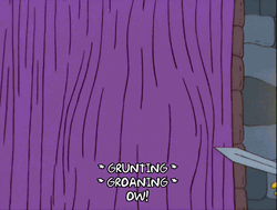 Bart Simpson Stabbing Polonius Behind Curtain GIF