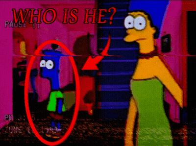 Bart Simpson Standing Next To Woman Saying Who Is He GIF
