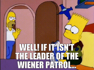 Bart Simpson Talking To Homer Simpson In A Cartoon GIF