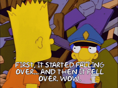 Bart Simpson Talking To Police Officer GIF