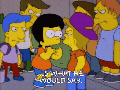 Bart Simpson Text Is What He Would Say GIF