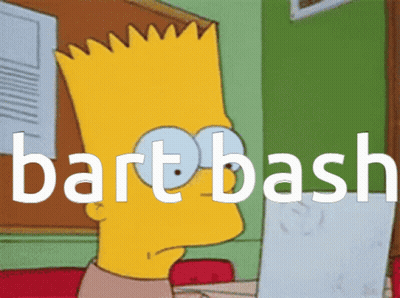 Bart Simpson Viewing Bartbash Paper GIF