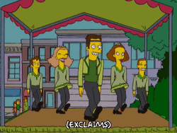 Bart Simpson Watching People Do Irish Jig GIF