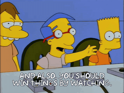 Bart Simpson You Should Win Things By Watching GIF