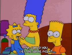 Bart Simson Ma You Get Me Some Milk GIF