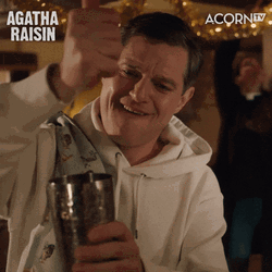 Bartender On Agatha Raisin Squeezing Lemon GIF