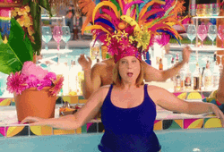 Bartender On The Swimming Pool GIF