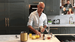 Bartender Stanley Tucci Preparing Vanilla Vodka GIF