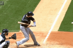 Baseball Bat Hit Pitch GIF