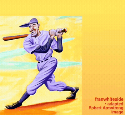 Baseball Fever Poster Baseball Player Swinging GIF