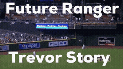 Baseball Field With Future Ranger Trevor Story GIF