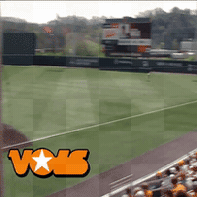 Baseball Field With Vox Logo GIF