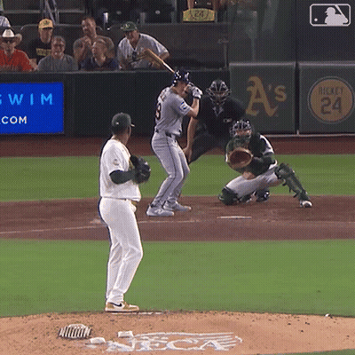 Baseball Game At A's Stadium GIF