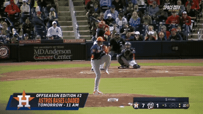 Baseball Game At Astros Bases Loaded GIF