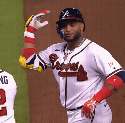 Baseball Game Between ATL And PHI GIF