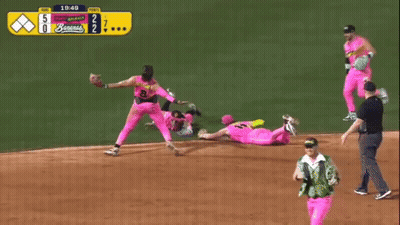 Baseball Game Between Beavers And Rangers GIF
